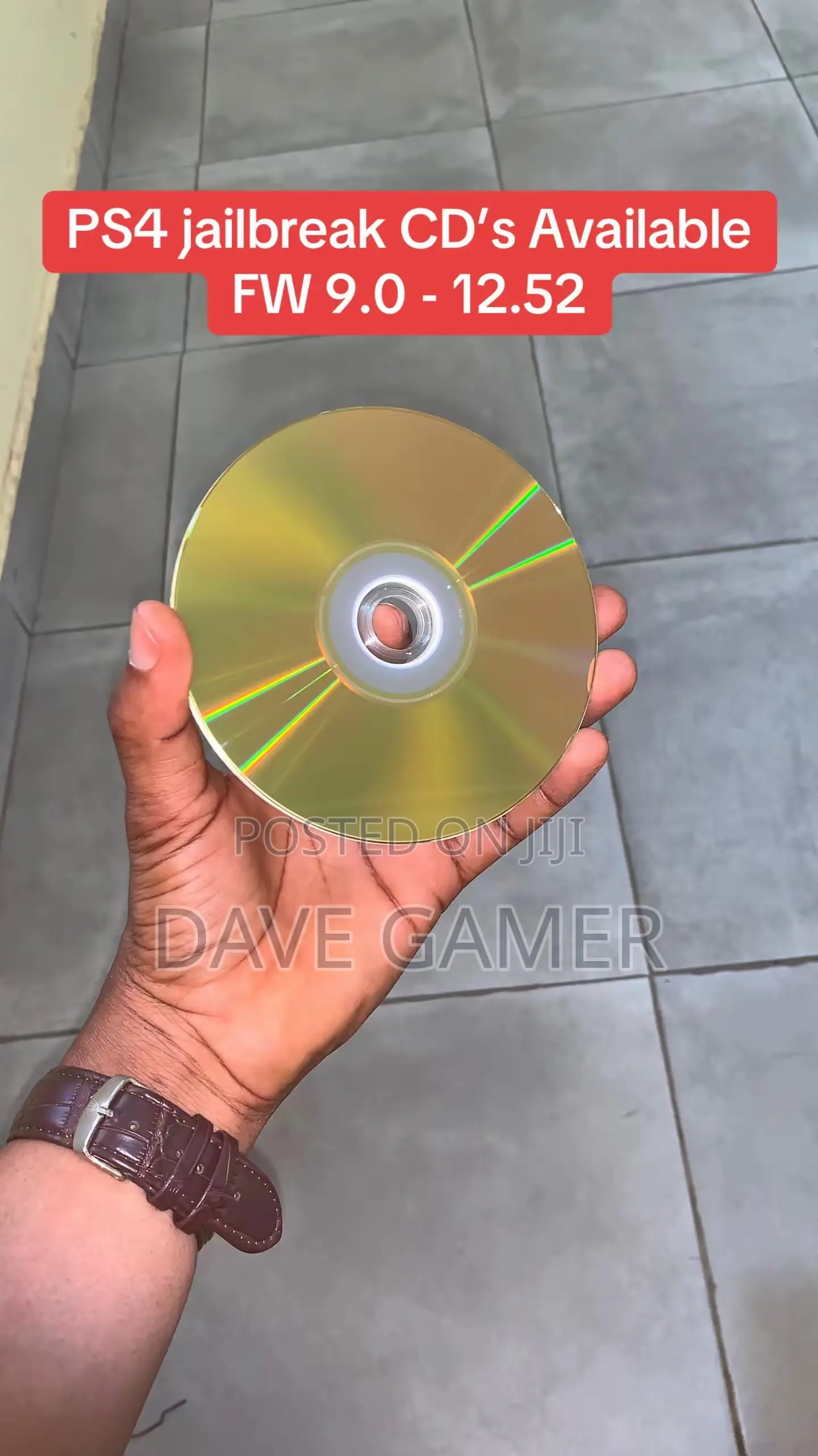 Quality Jailbreak Ps4 Cd (Golden) - Fw 9.0 - 12.52