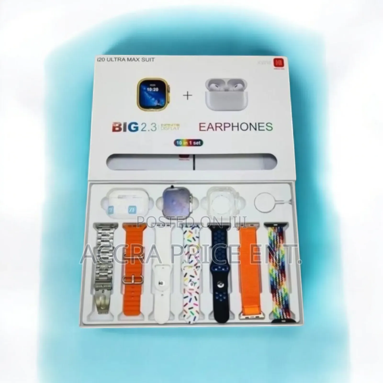 I20 Ultra Max Suit Smartwatch 10 in 1 Set+Earbud (292828)