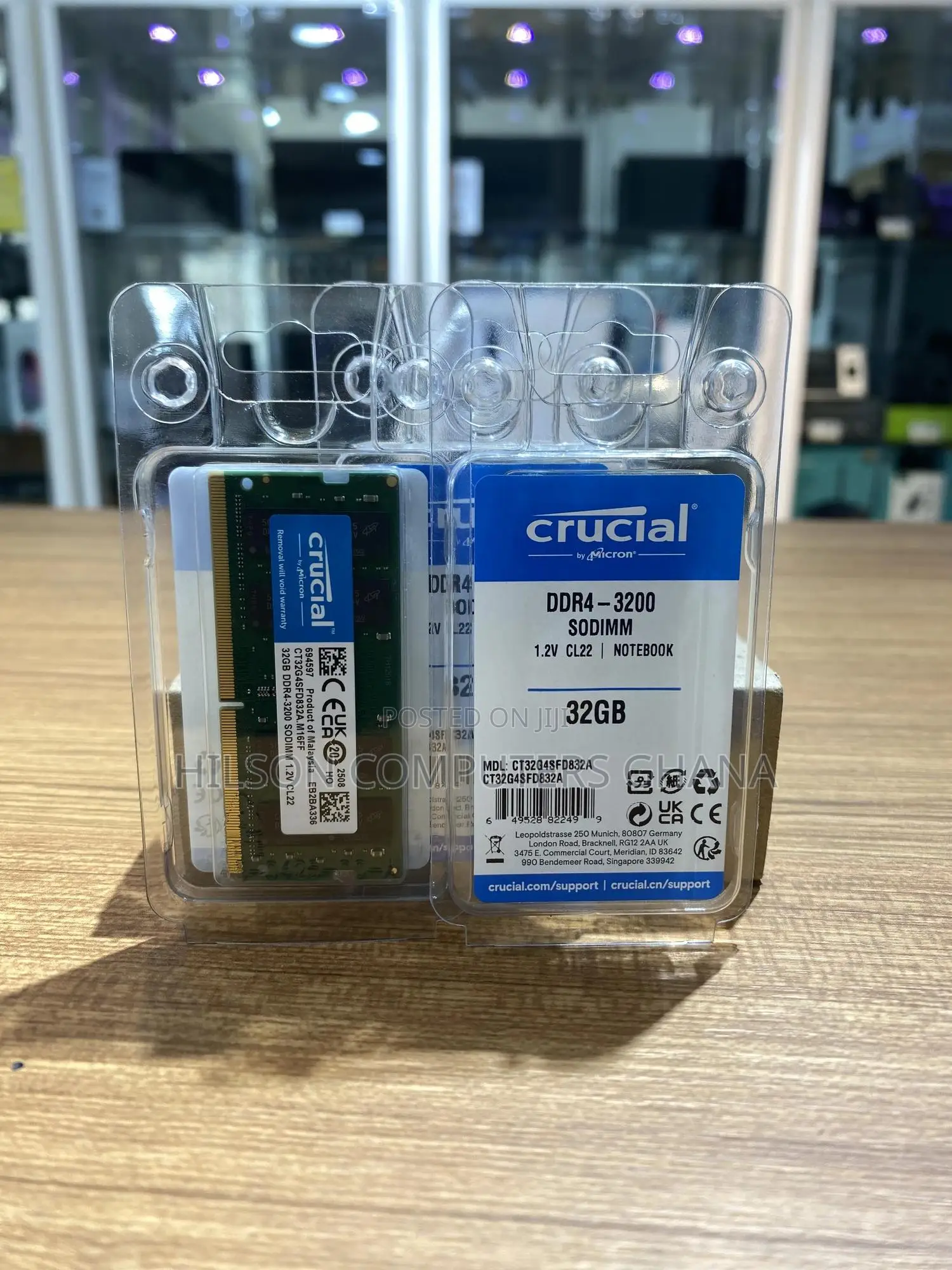 Crucial 32gb Ddr4-3200 Sodimm Ram – Laptop Memory