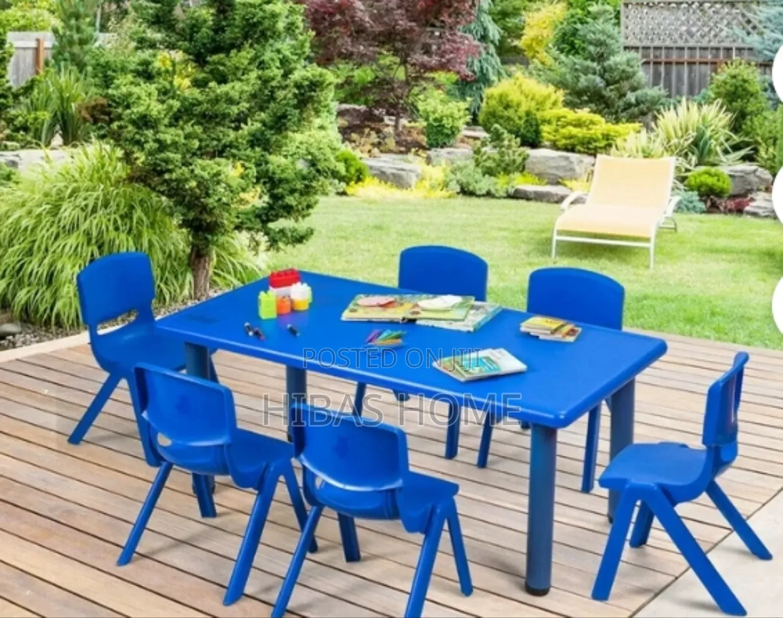 Kindergarten Classroom Table for Nursery With Metal Legs 120*60*50cm