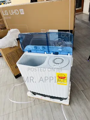 Shop Unique Nasco Twin Tub 8kg Washing Machine + Spin Dry 