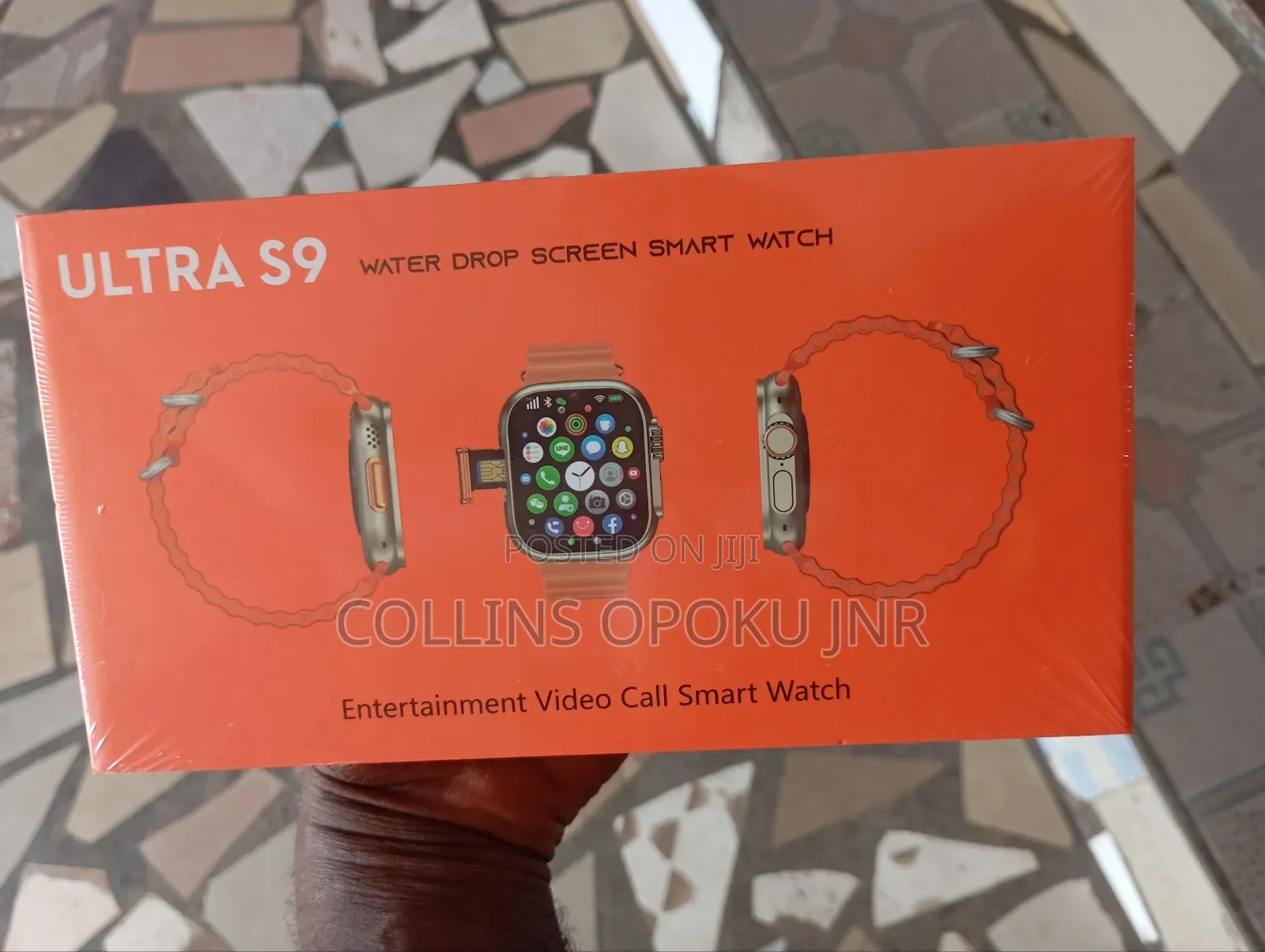 4g Ultra S9 Android Sim Smartwatch + Dual Camera For Video Call