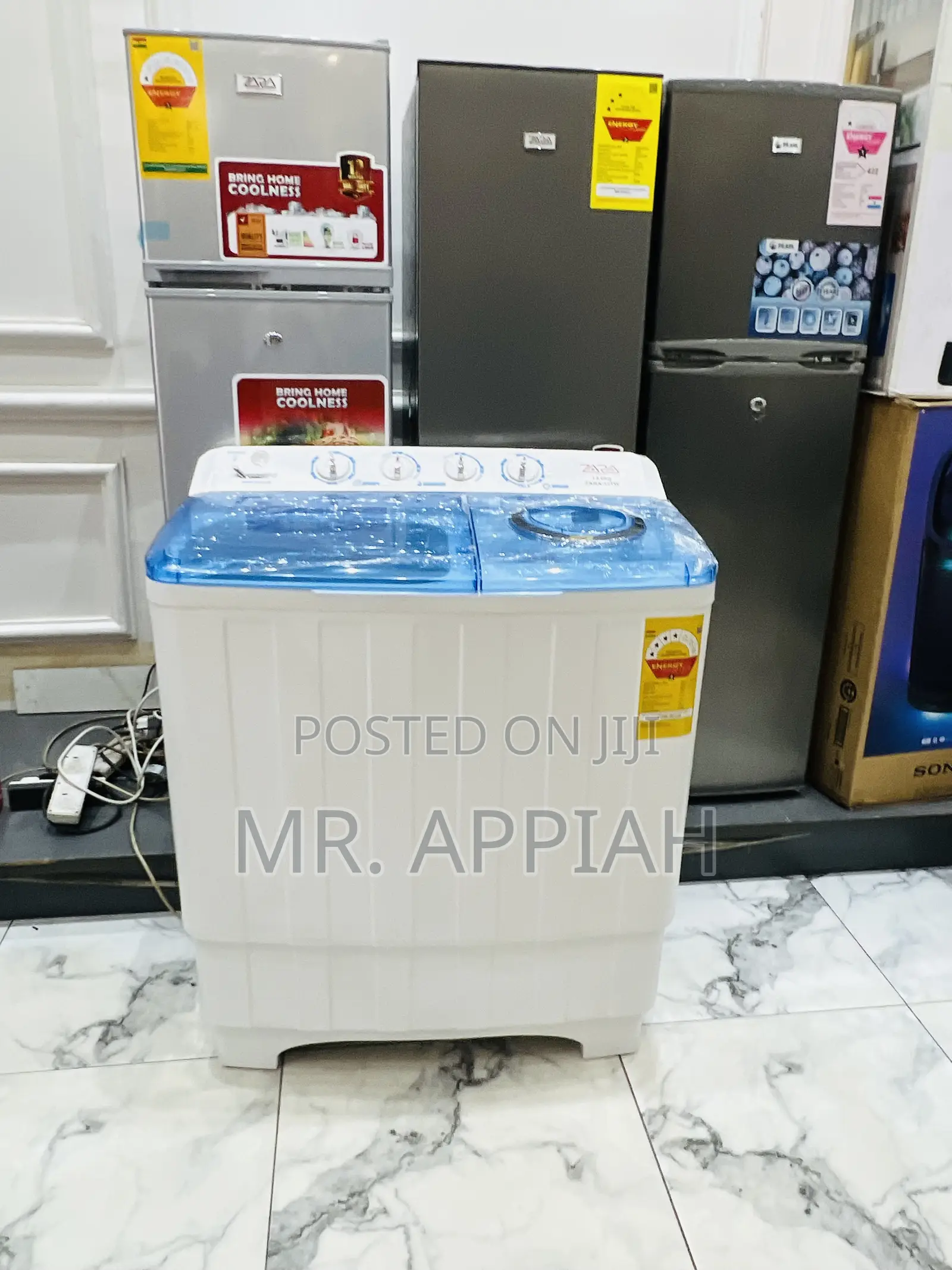 Buy Affordable Zara 13kg Twin Tub Electric Washing Machine + Spin Dry.