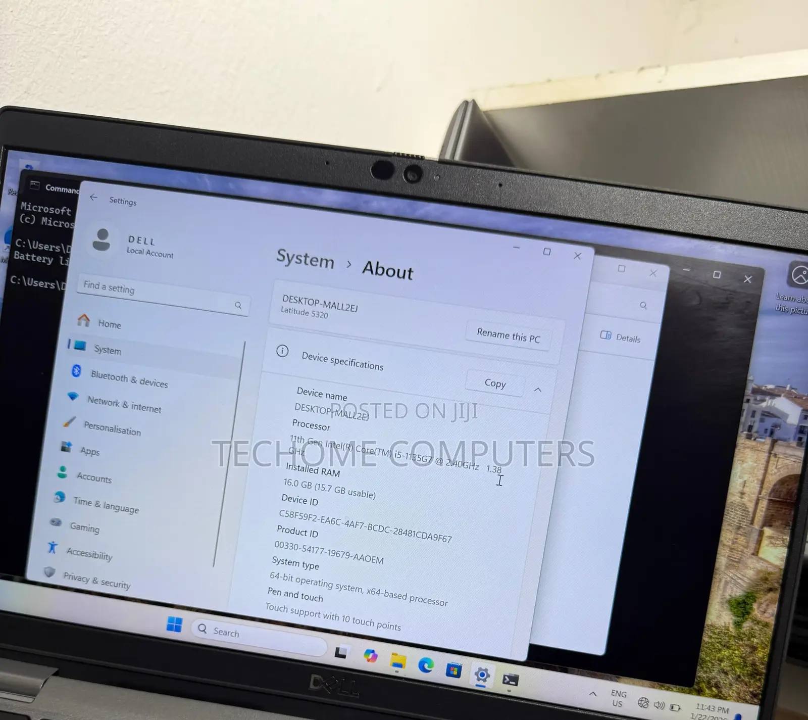 Laptop Dell Latitude 5320 16GB Intel Core I5 SSD 256GB
