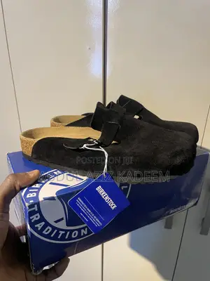 Birkenstocks Boston Suede Black