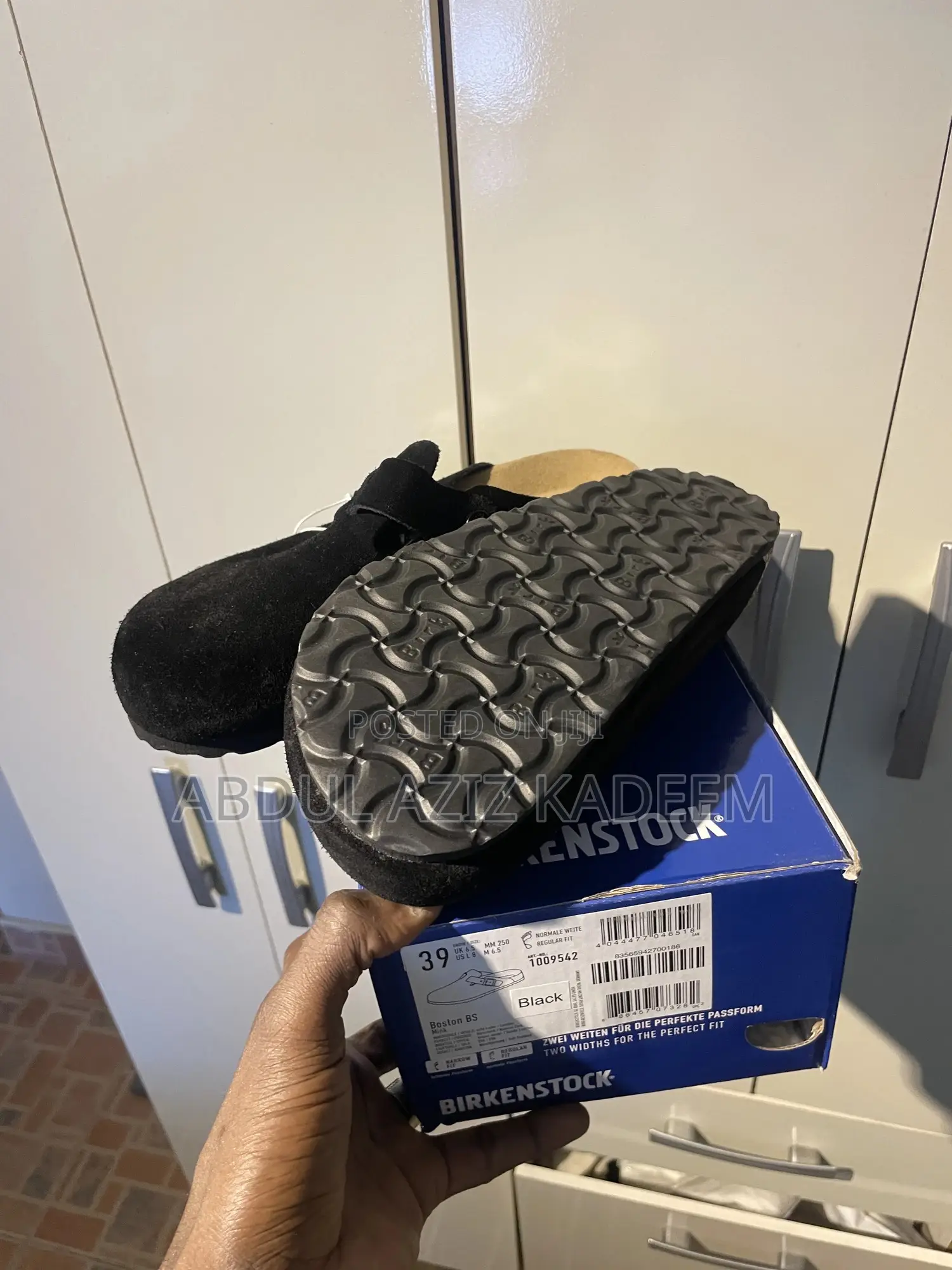 Birkenstocks Boston Suede Black