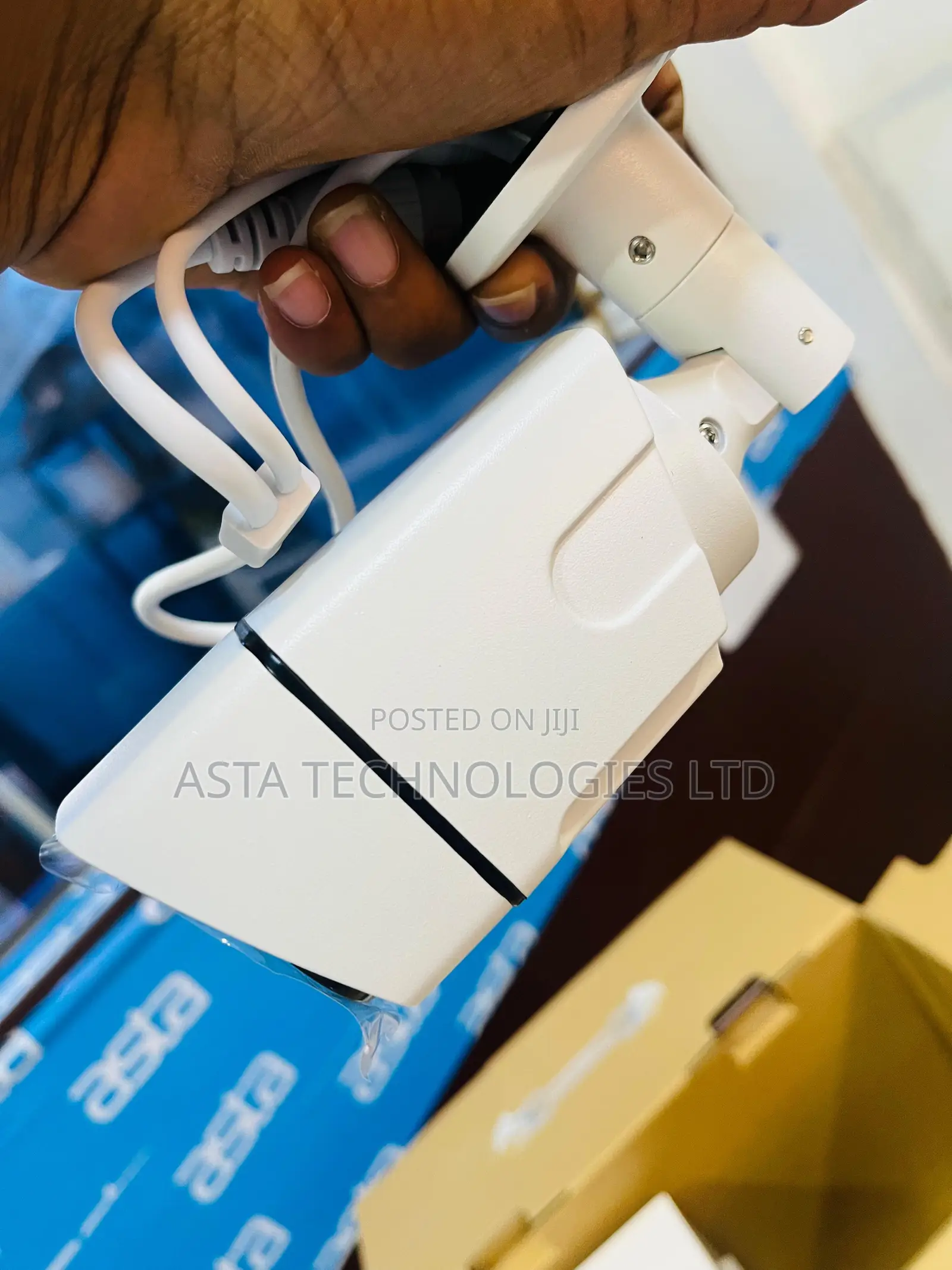 CCTV Camera 4 Channel Complete Kit With Wires Cables Plug Play