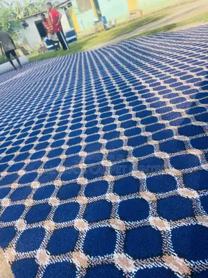 Heavy Blue Design Floor Carpet