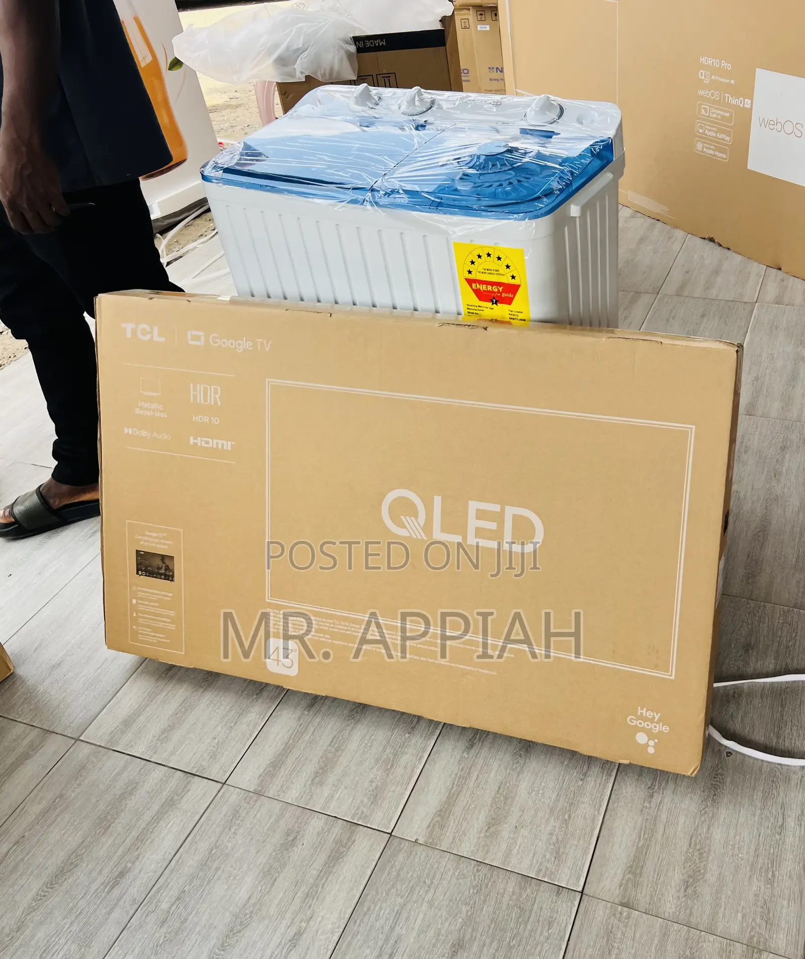 Fresh in Box TCL-43s5k Qled FHD Smart Satellite Android Tv(Black) 