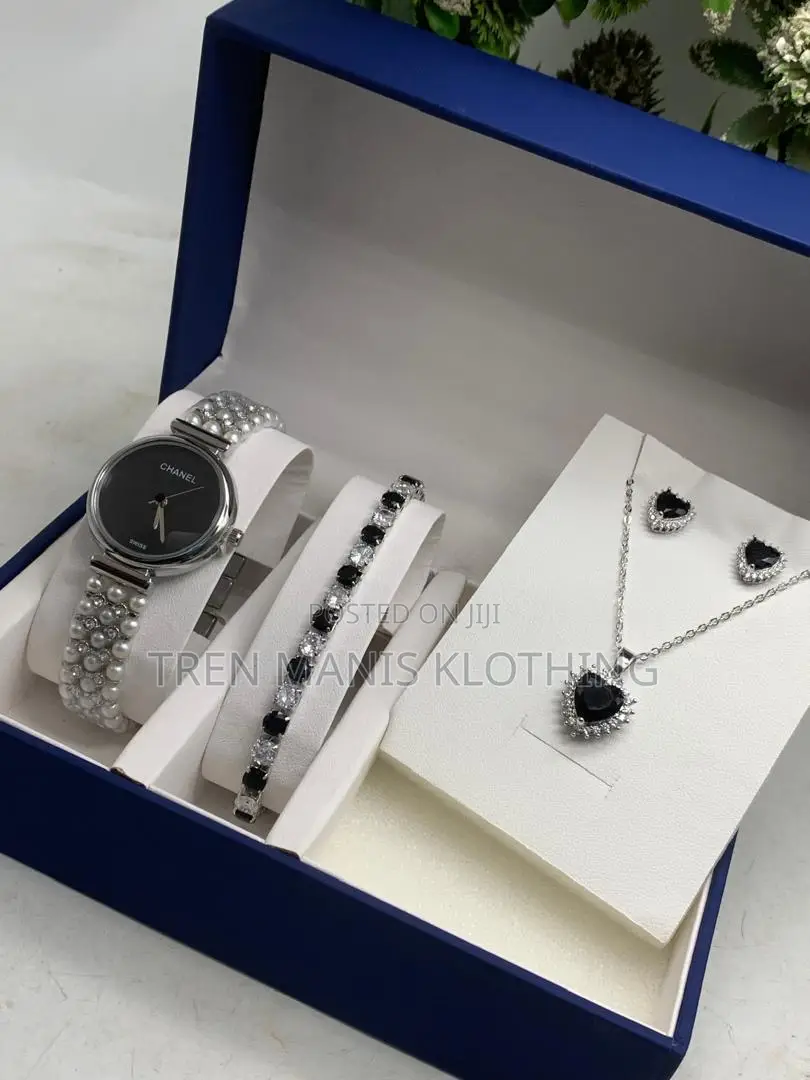 Beautiful Ladies Watch/Bracelet/Necklace/Earrings