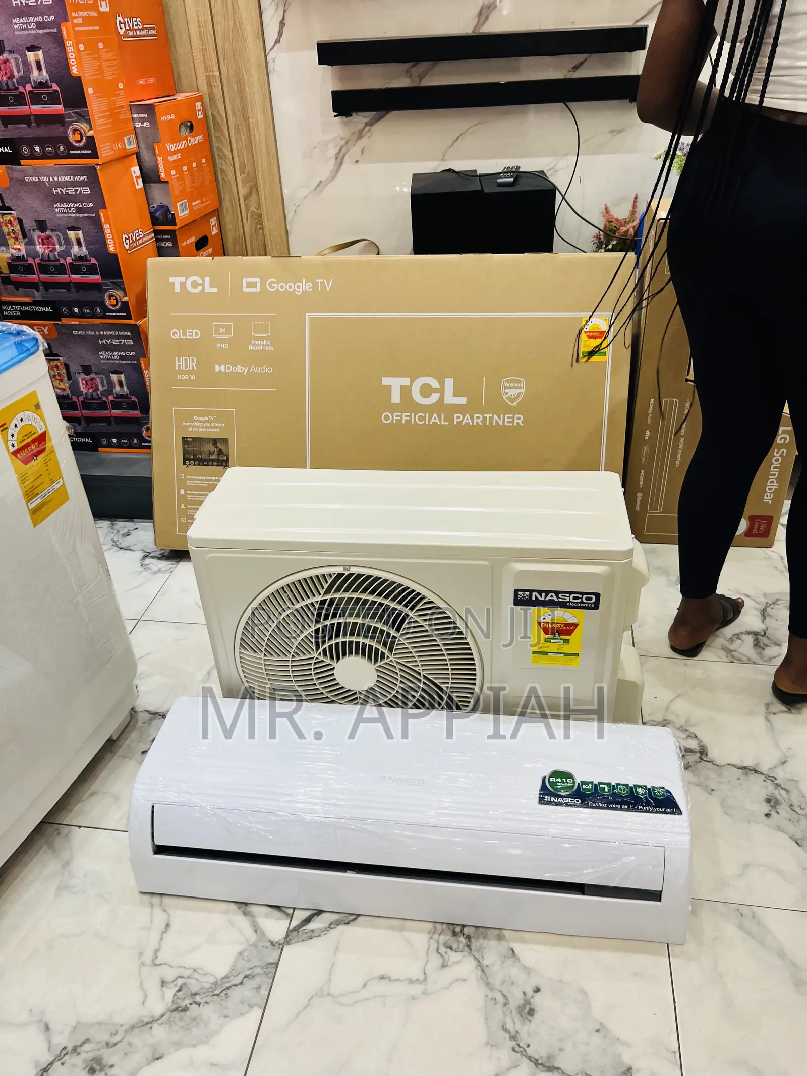 Uniquely Stylish Nasco-2.0t18n1 R410 Gas Air Conditioner(White)