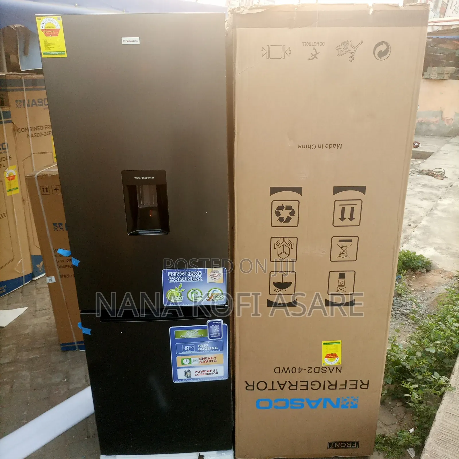 Nasco 310litres Buttom Freezer Refrigerator