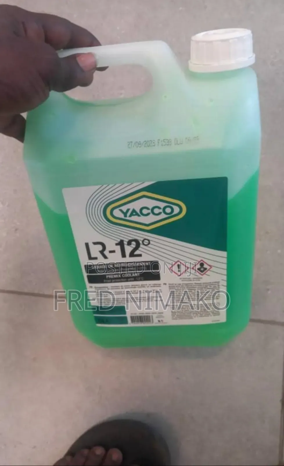 Green Coolant Antifreeze 5 Liters for Cars, Motors and Machine
