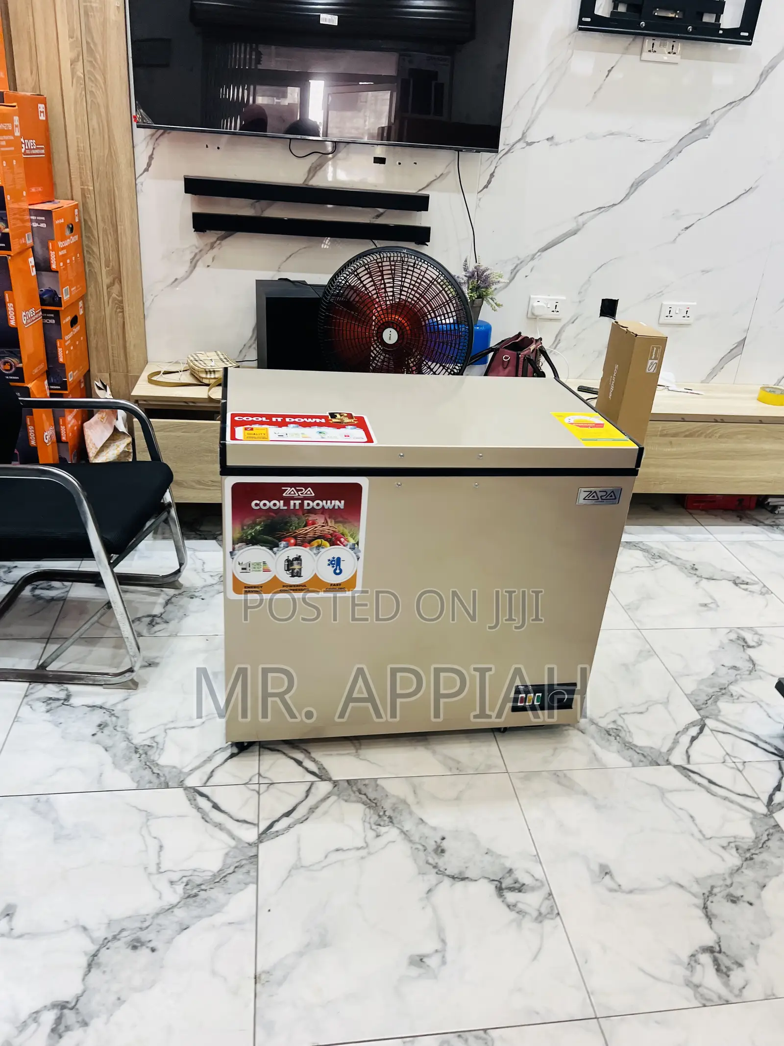 Buy Zara-300flg Single Door Chest Freezer(238liter)Gold 