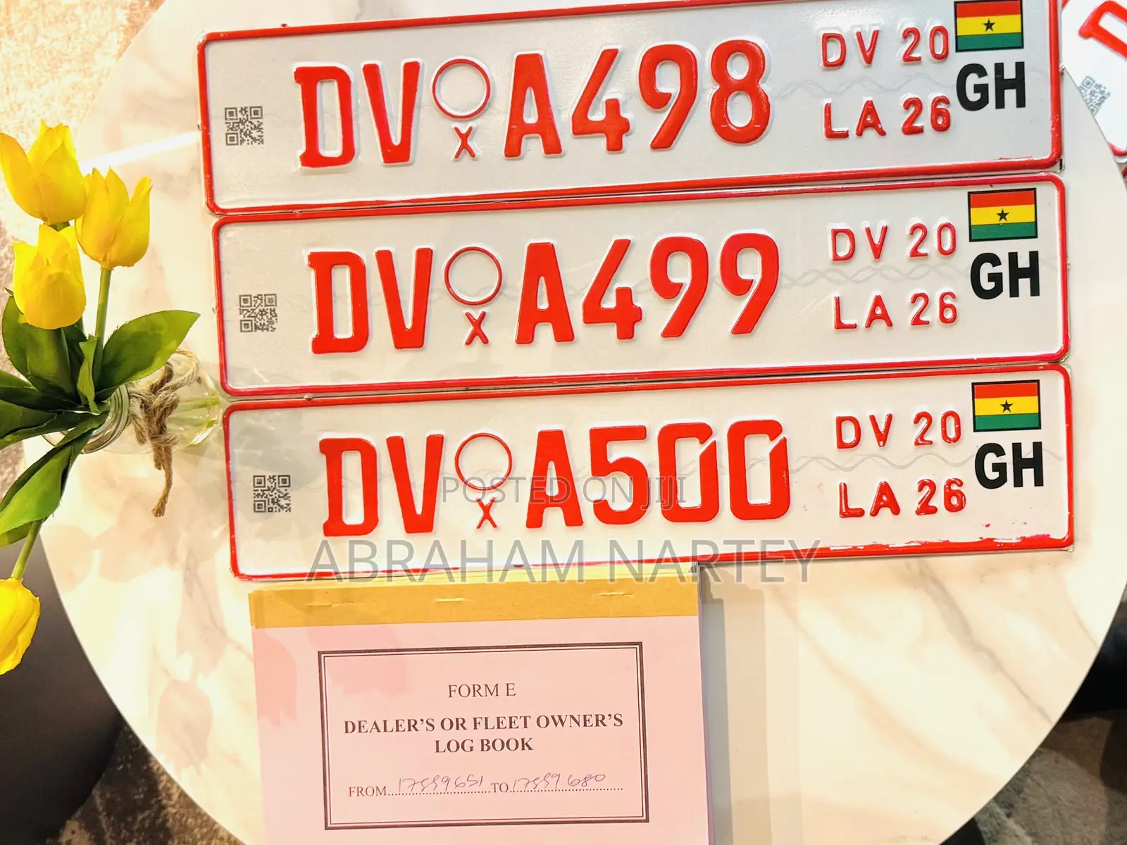 Defective Vehicle Plates (Dv Plate)
