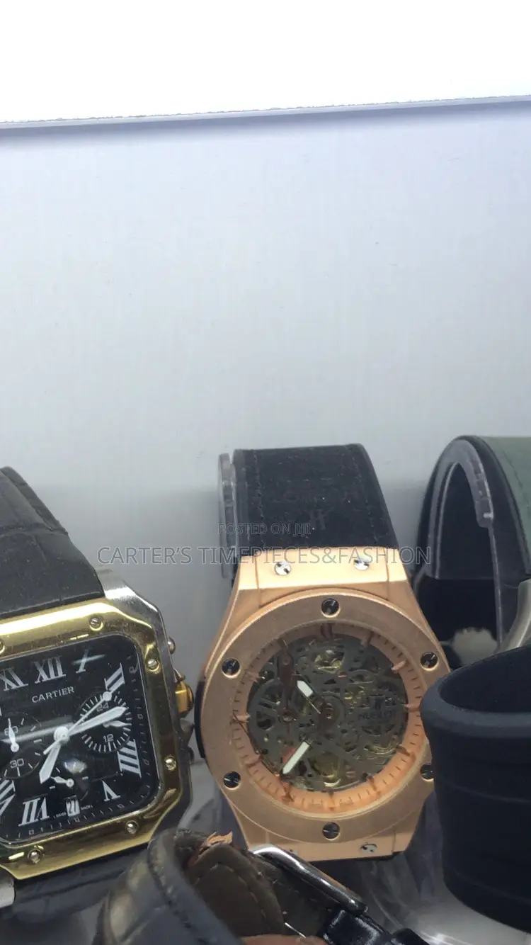 Hublot Geneve Leather Strap Engine Watches