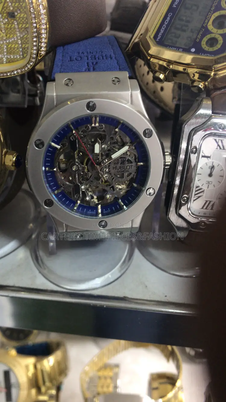 Hublot Geneve Leather Strap Engine Watches