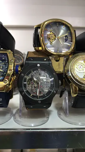 Hublot Geneve Leather Strap Engine Watches