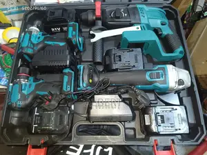Cordless Power Tools Set With 4 Batteries