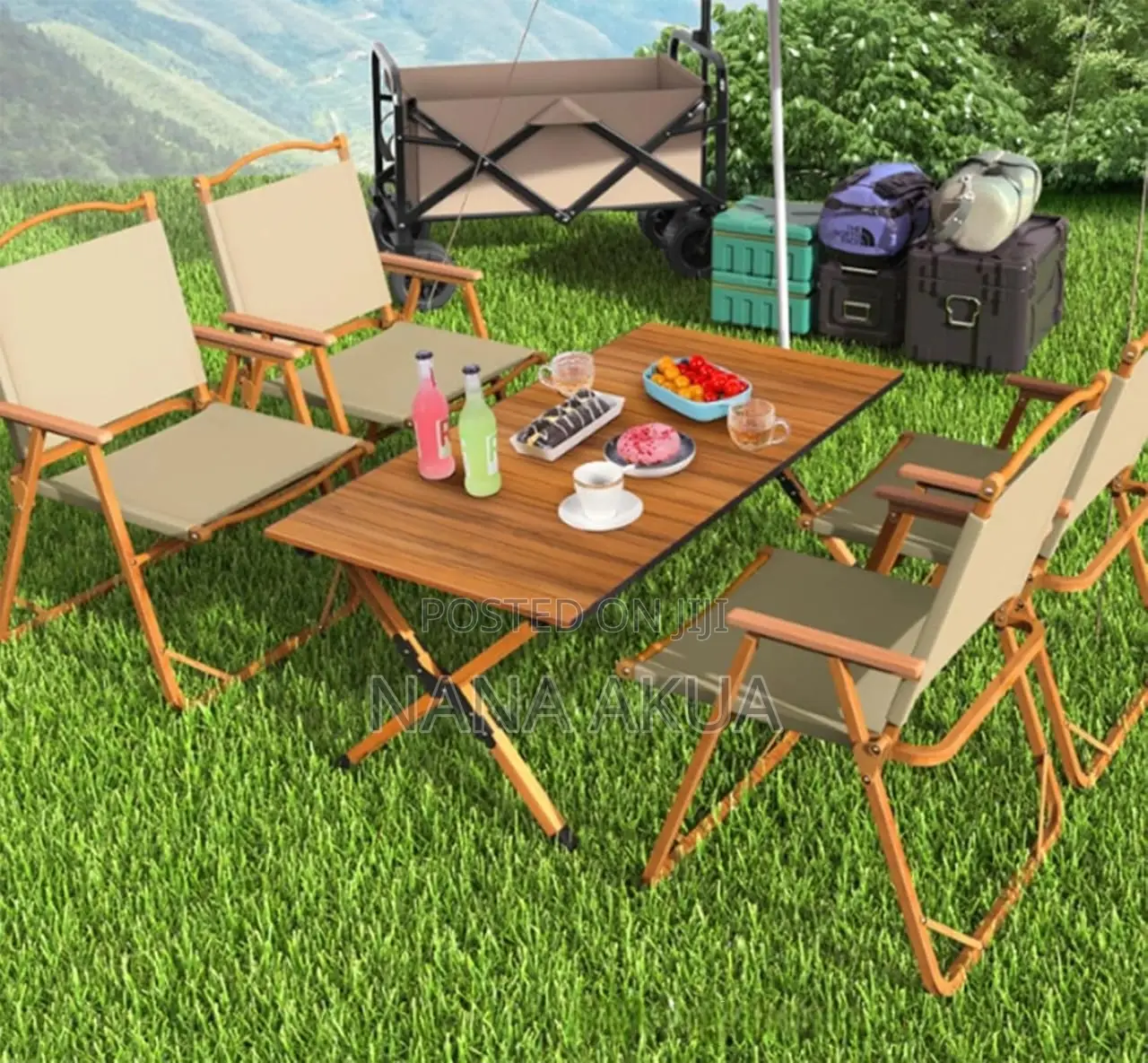 3 Chairs + 1 Long Table