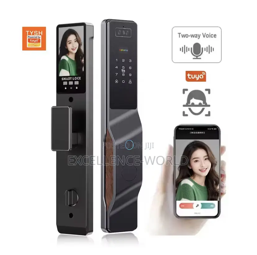 Smart Lock 3d Face Recognition, App, Card, Fingerprint, Password, Key