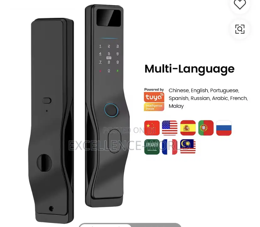 Smart Lock 3d Face Recognition, App, Card, Fingerprint, Password, Key