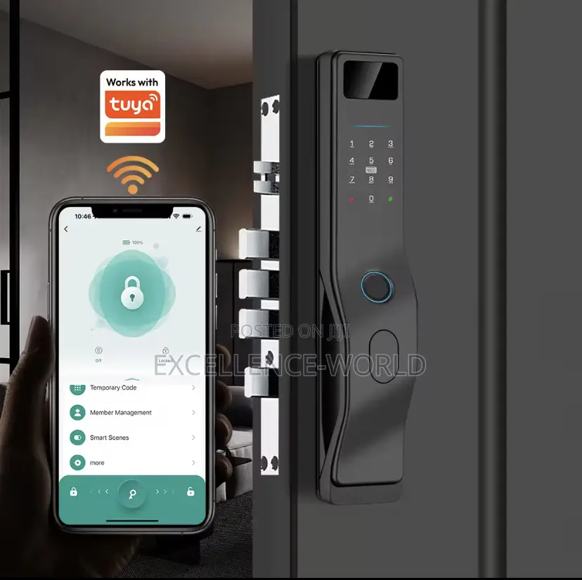 Smart Lock 3d Face Recognition, App, Card, Fingerprint, Password, Key