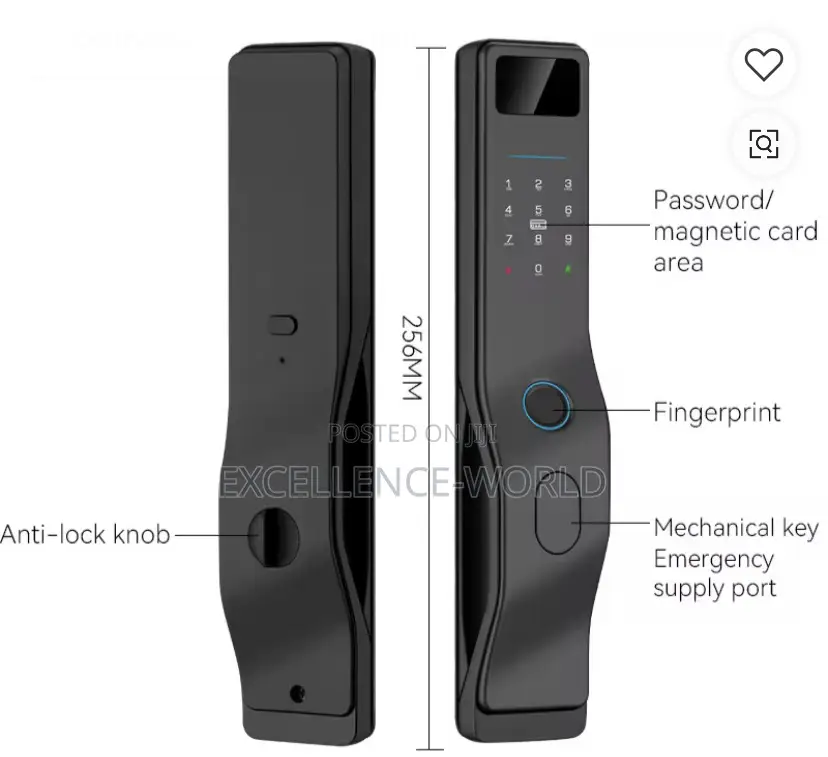Smart Lock 3d Face Recognition, App, Card, Fingerprint, Password, Key
