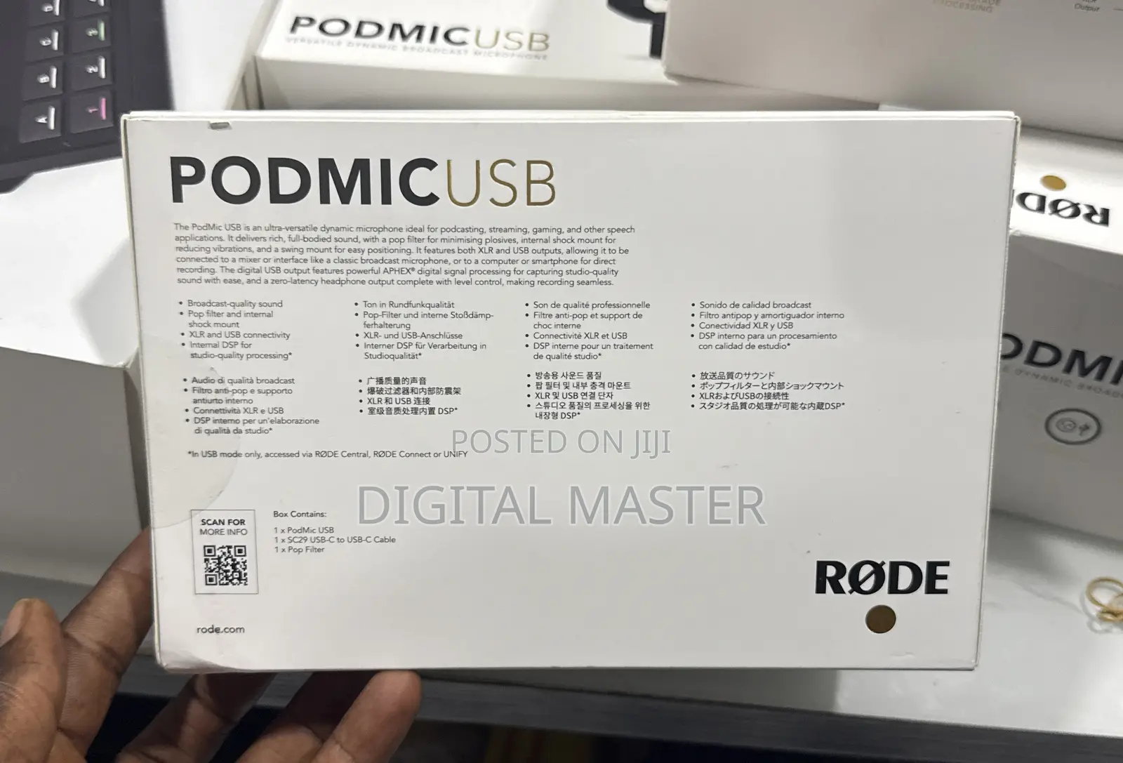 Rode Podmic Usb And Xlr Dynamic Broadcast Microphone