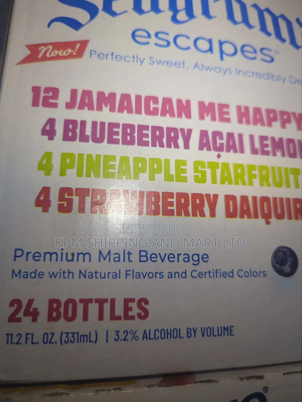 Seagram's Escapes Wine(24 Bottle)