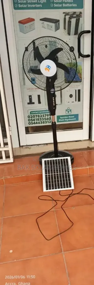 Rechargeable Solar Fan