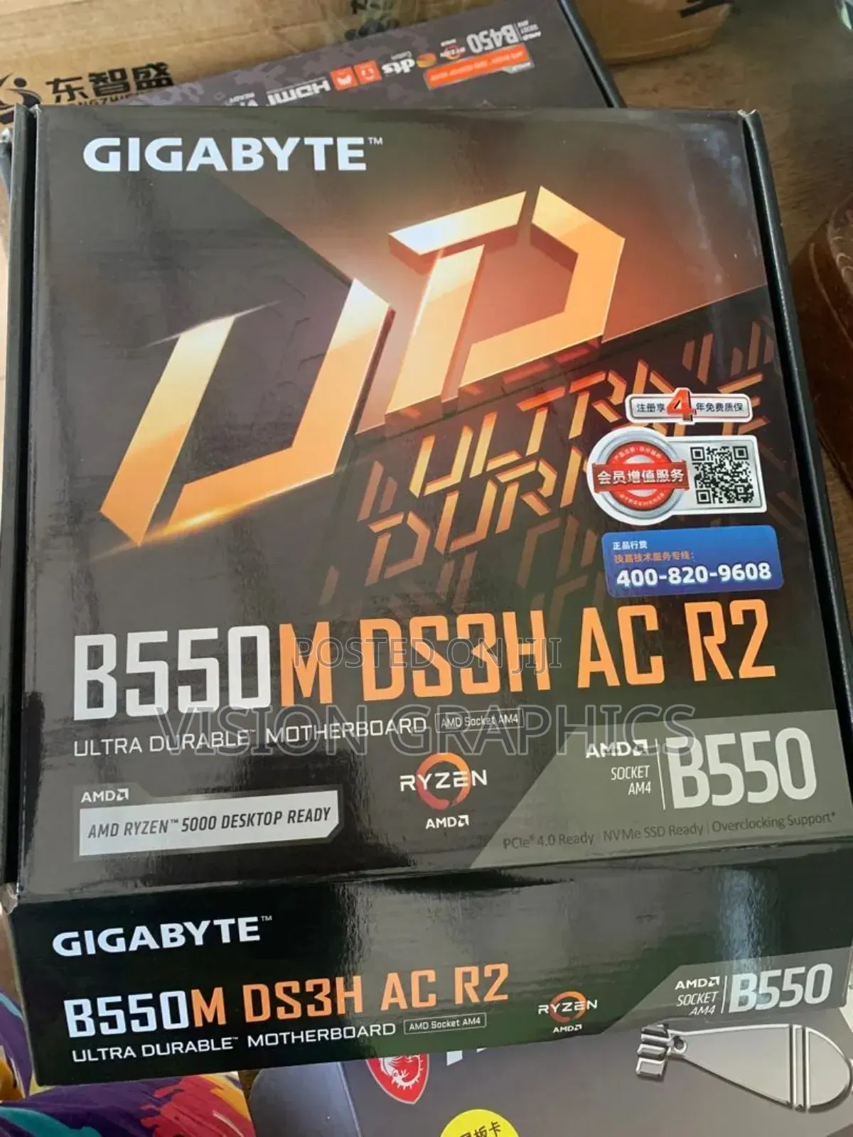 Gigabyte Ds3h B550m Ac Wifi Motherboard With Ryzen 5 5600 and Cooler