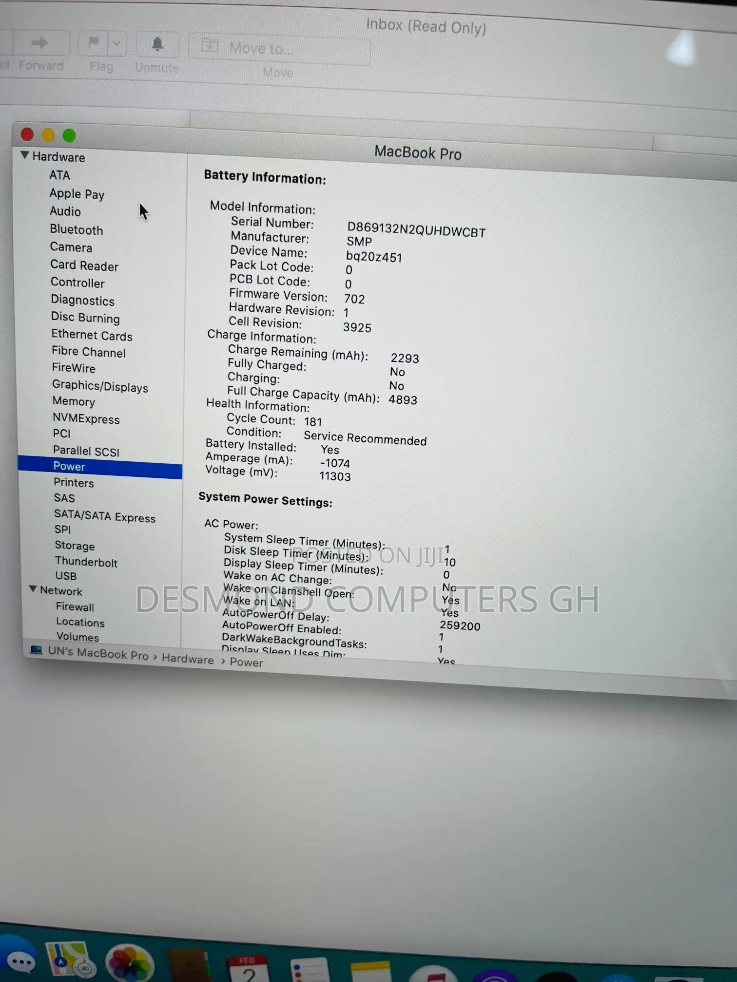 Laptop Apple MacBook Pro 2017 16GB Intel Core i7 SSD 512GB