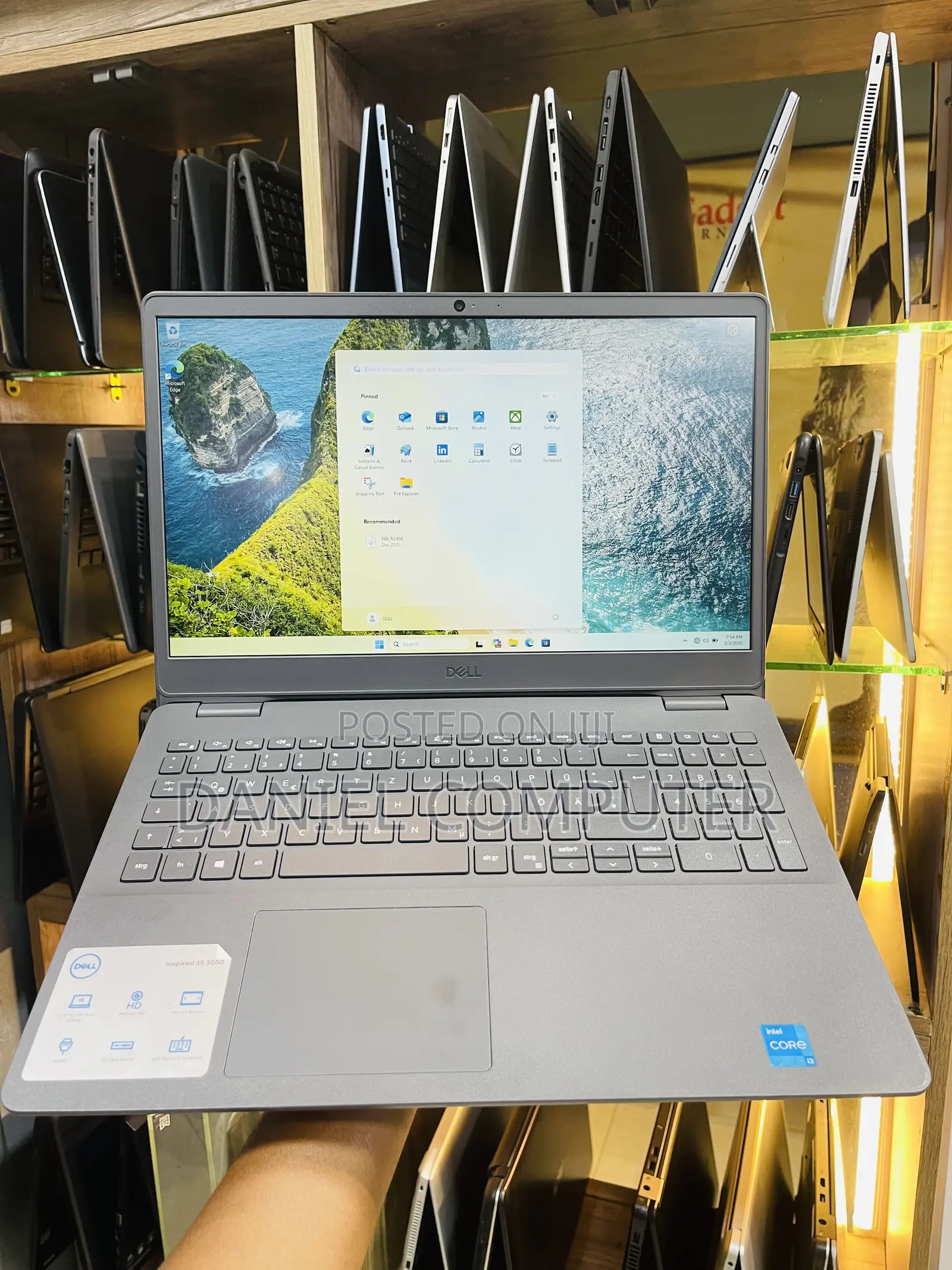 Laptop Dell Inspiron 3541 8GB Intel Core i3 SSD 256GB