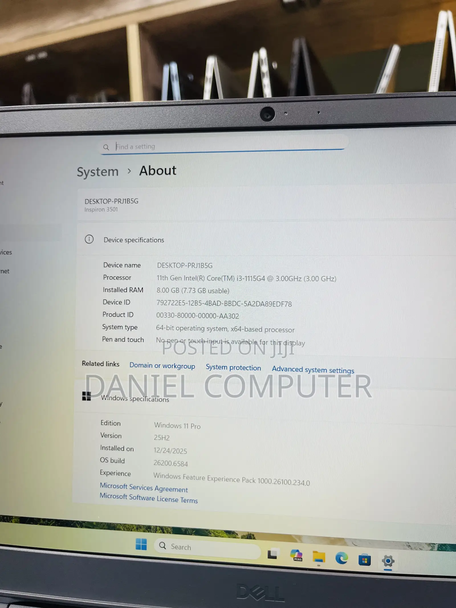Laptop Dell Inspiron 3541 8GB Intel Core i3 SSD 256GB