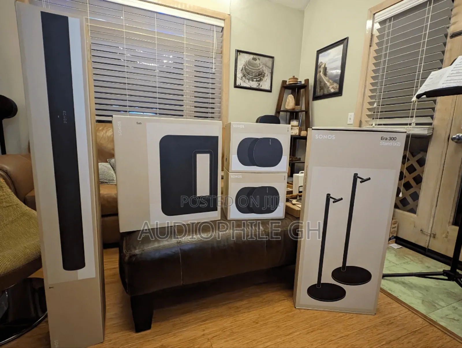 Sonos Ultimate Immersive Set With Arc Ultra + X2 Sonos Era 300 Stands