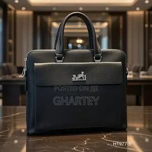 Timeless Executive Hermes Leather Tote Bag