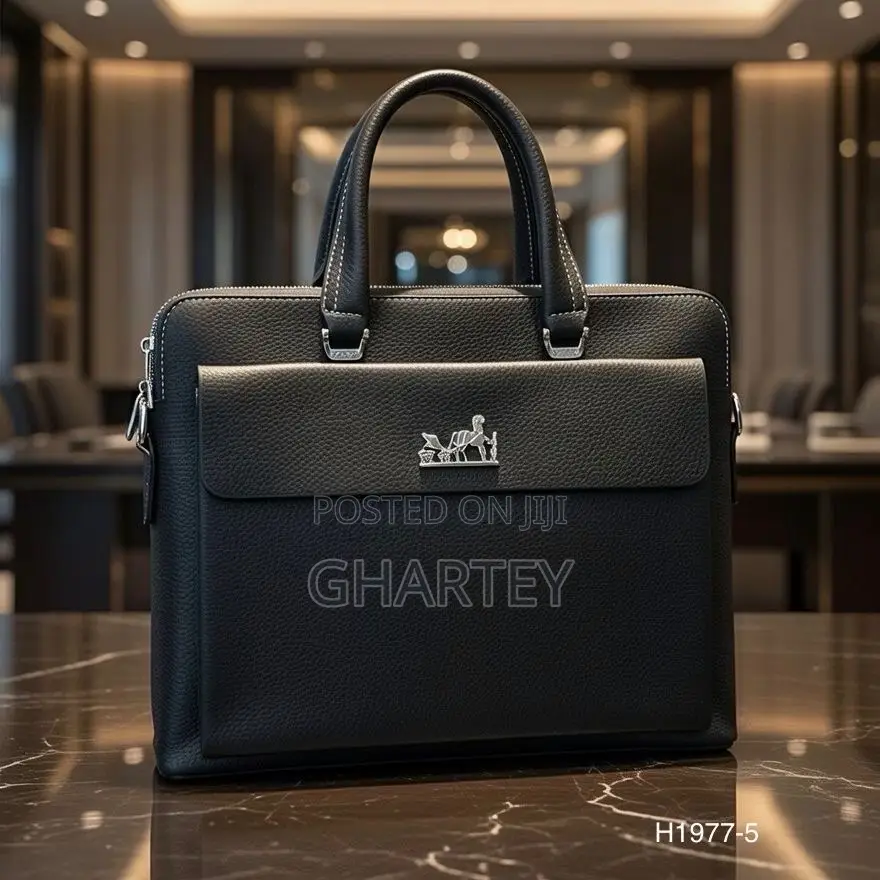 Timeless Executive Hermes Leather Tote Bag