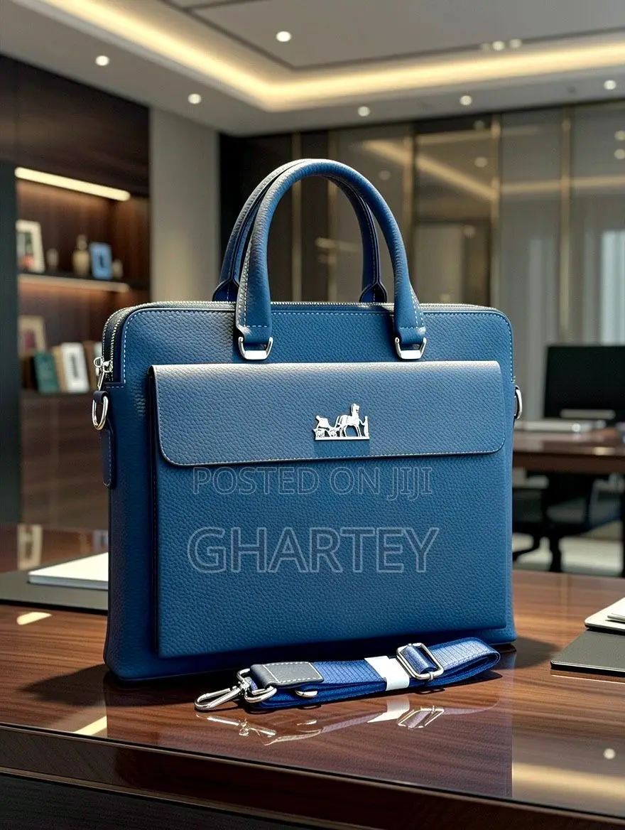 Timeless Executive Hermes Leather Tote Bag