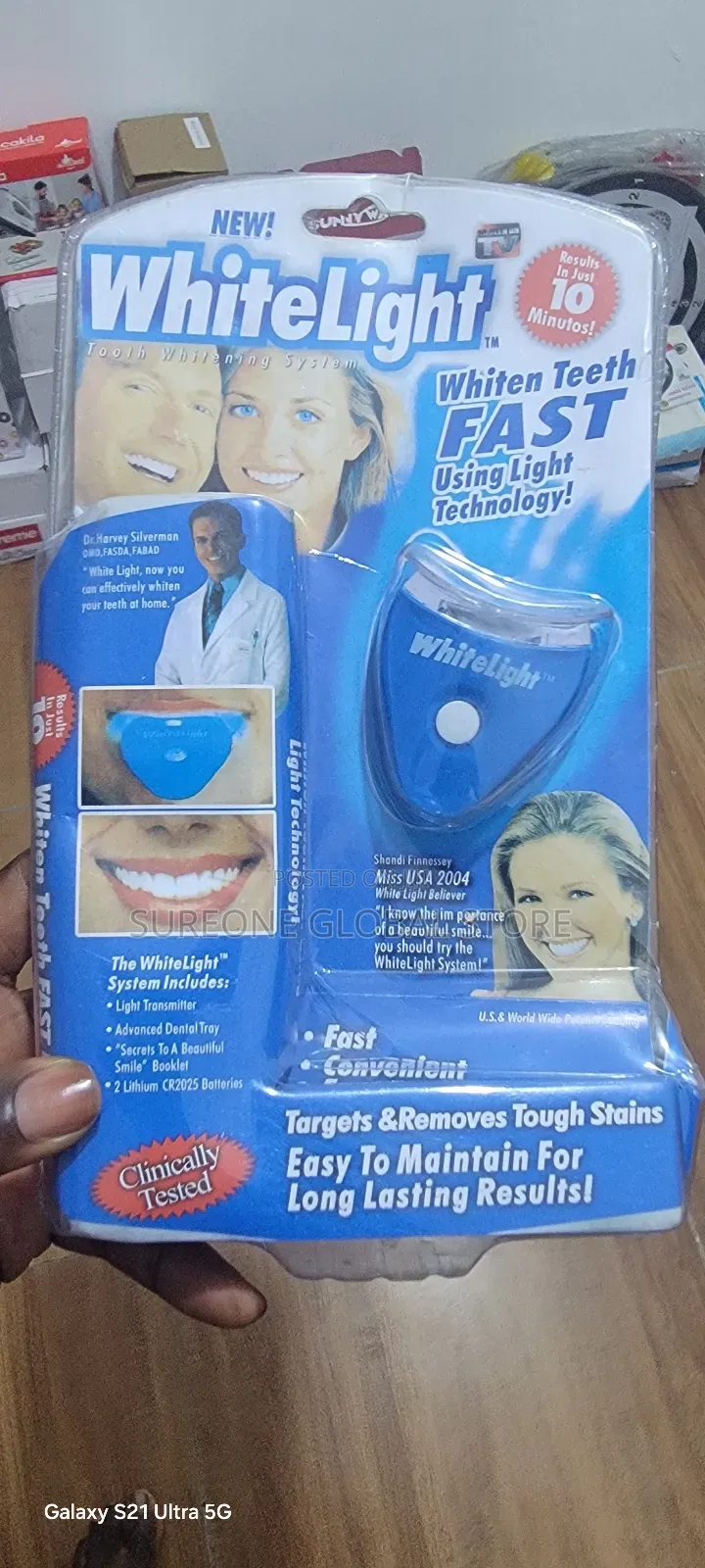Led Teeth Whitening Lamp Blue Light With Whitening Gel