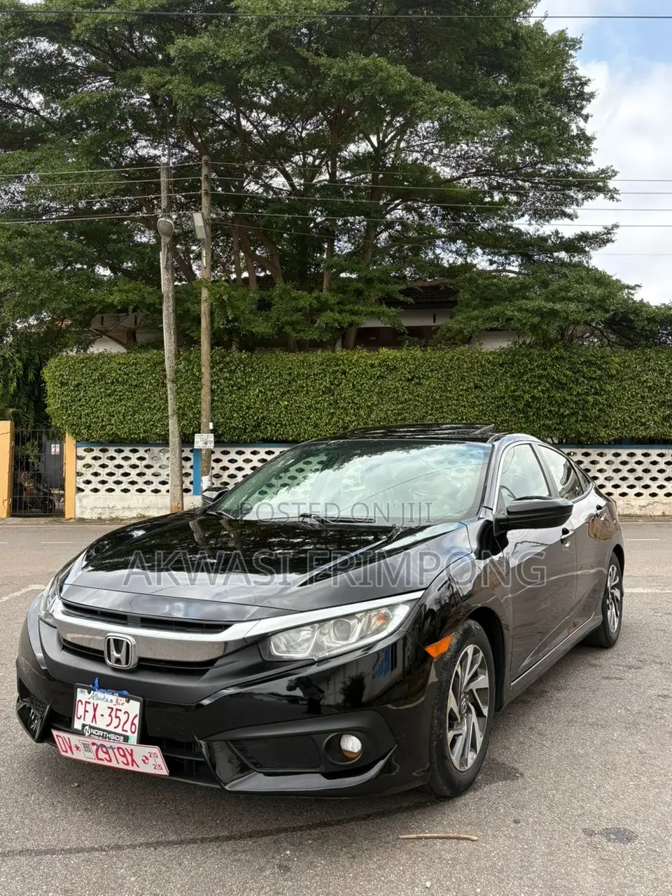 Honda Civic EX-L Sedan 2018 Black