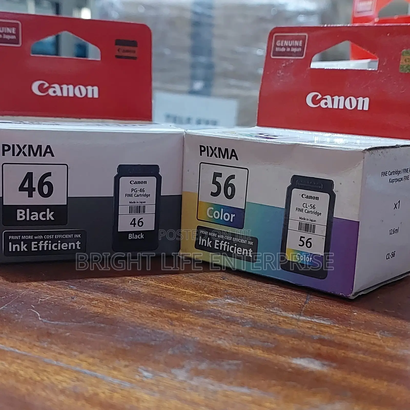 Canon Pg-46 Black ,Pg -56 Color Cartridge