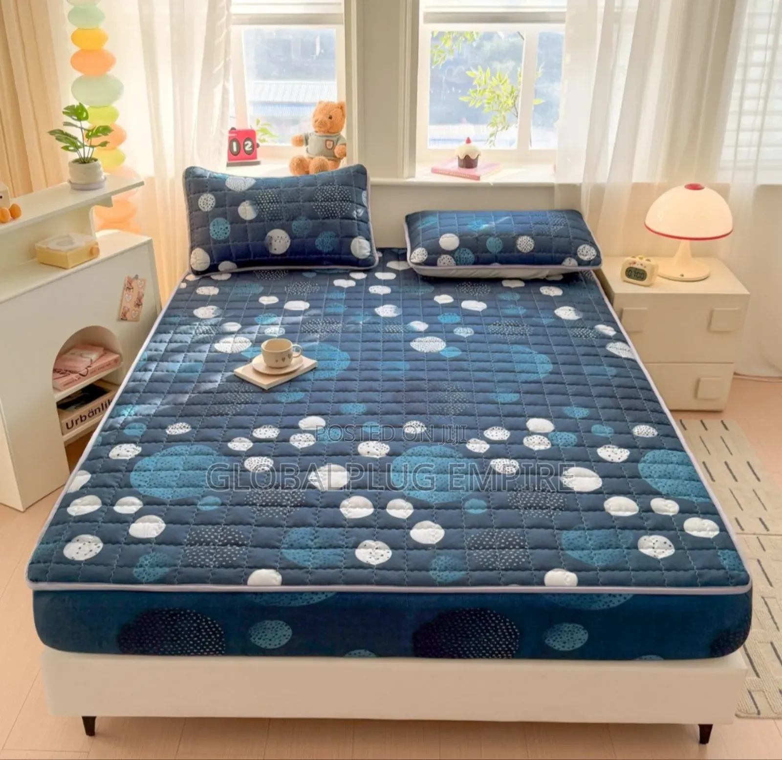 Luxury Cotton Bed Cover With Matching Pillowcases