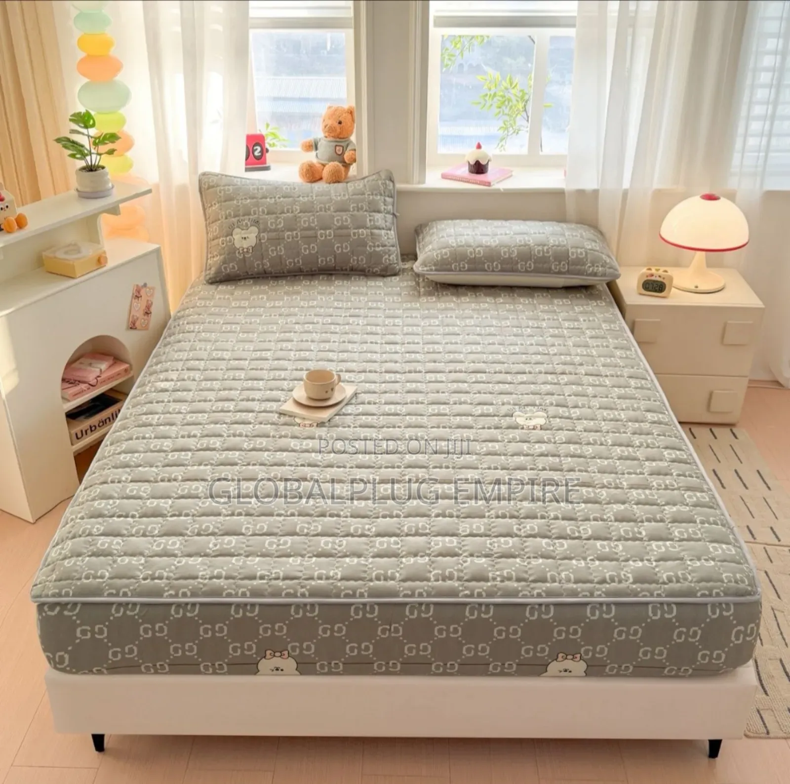 Luxury Cotton Bed Cover With Matching Pillowcases