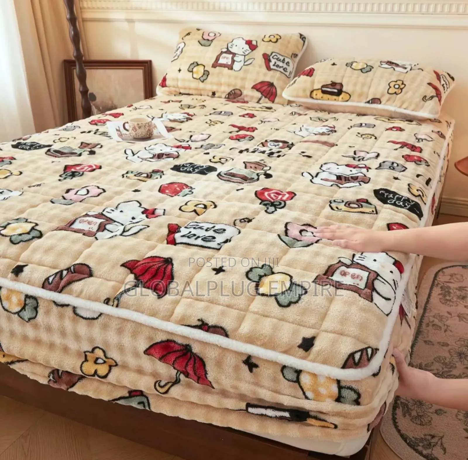 Luxury Cotton Bedspread Set With Pillowcases
Description