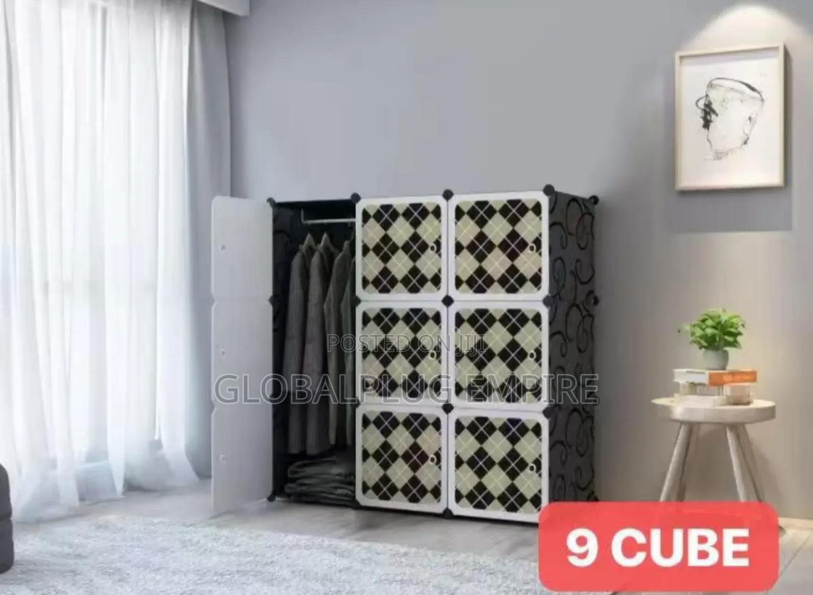 8-9 Cube Wardrobe With Shoe Rack – Stylish Spacious