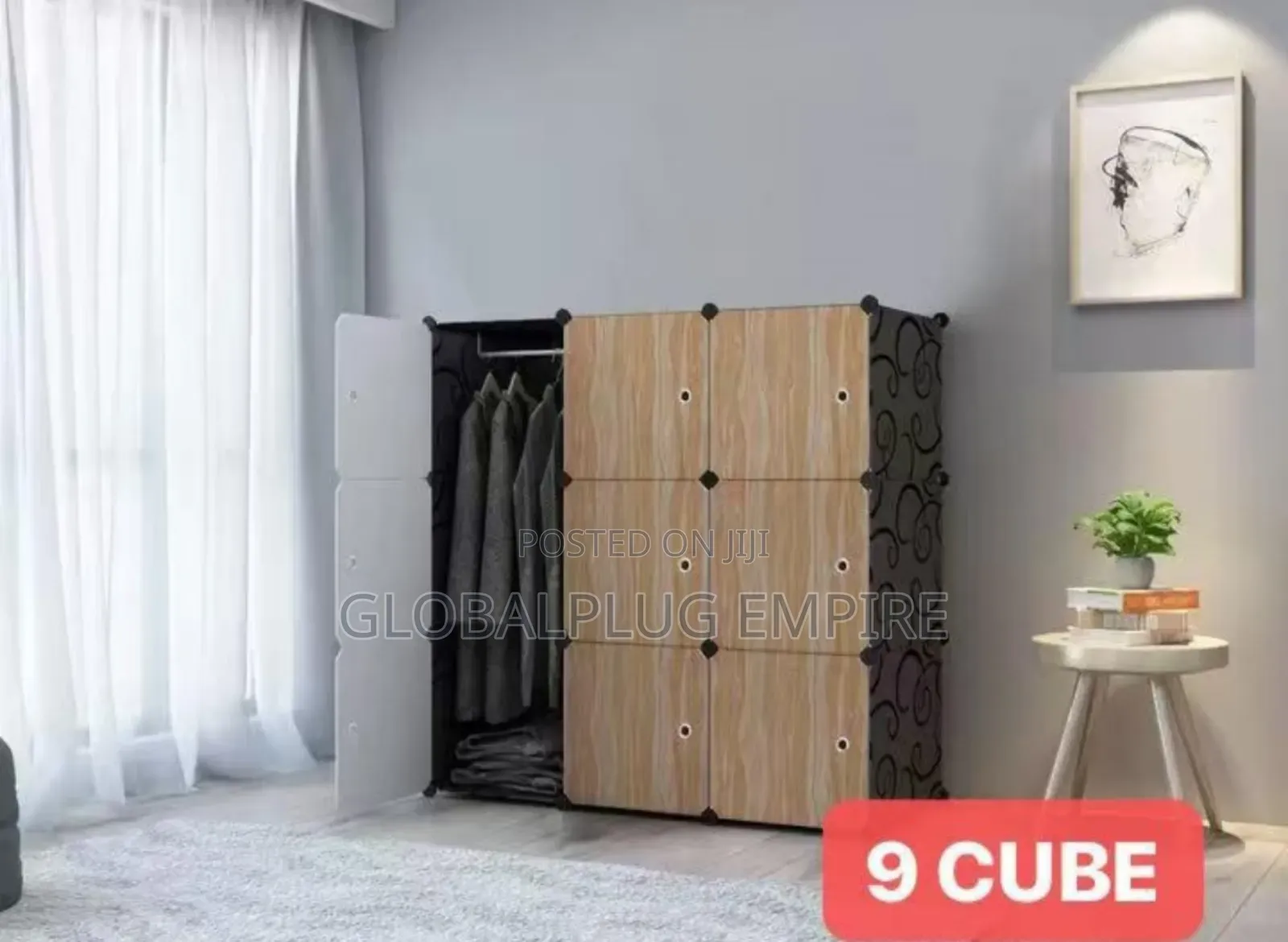 8-9 Cube Wardrobe With Shoe Rack – Stylish Spacious