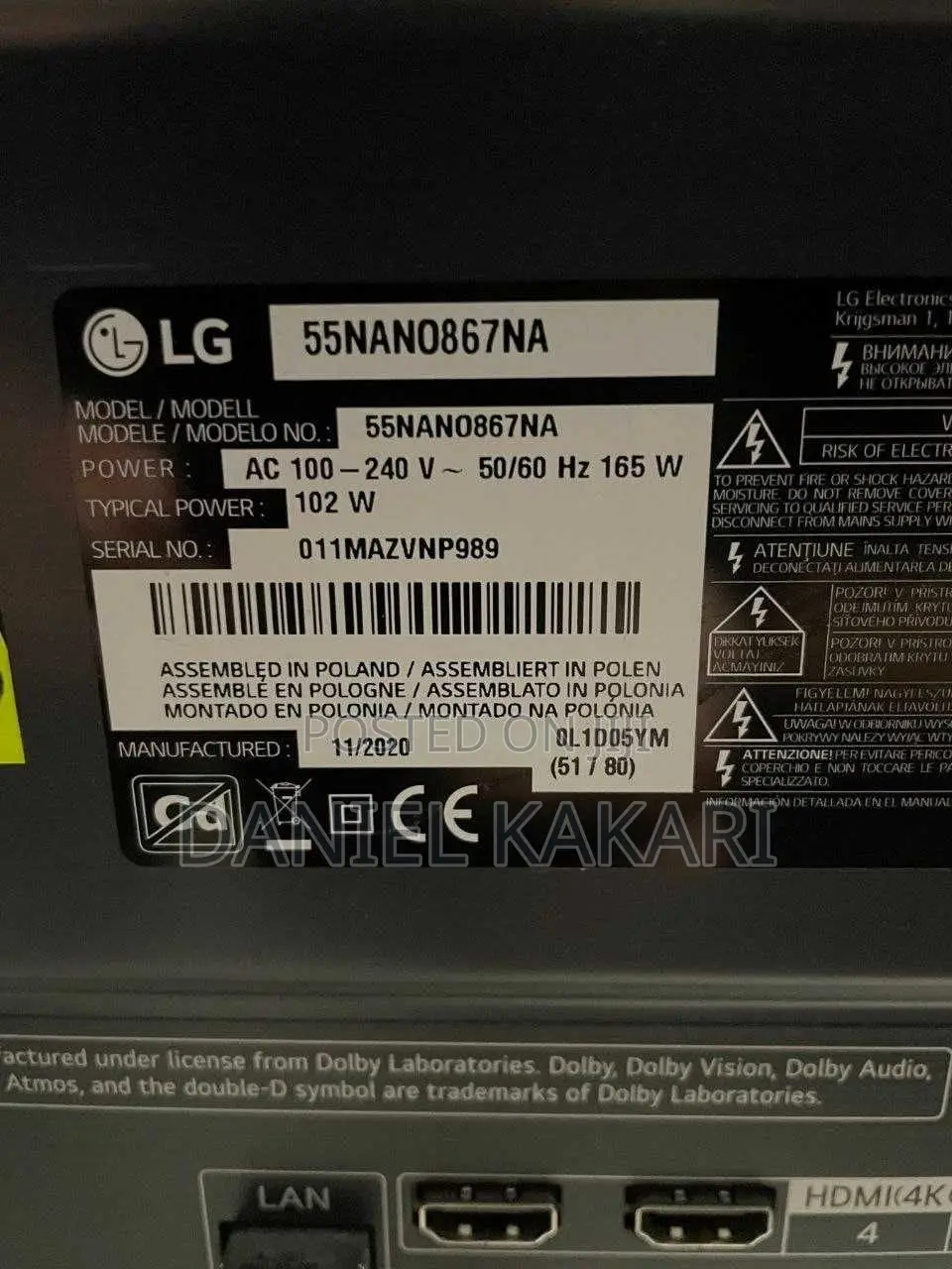 55inch Lg Nanocell Tv