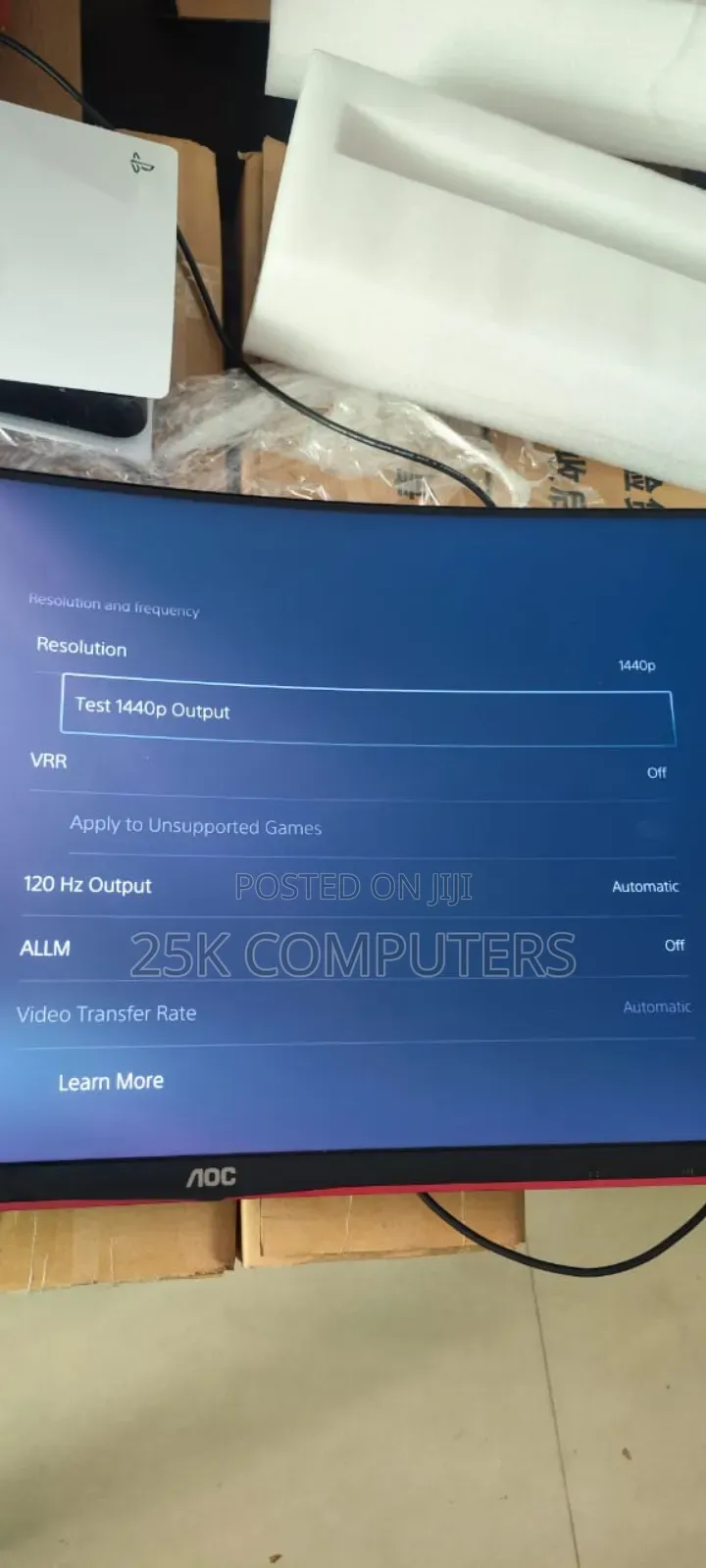 Aoc 32inch QHD Resolution 155hz Gaming Monitor