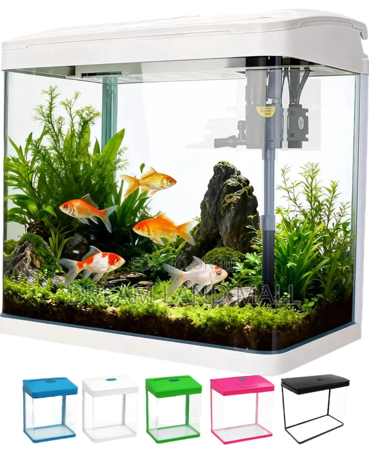 Aquarium Empty Tank With Inner Filter Light